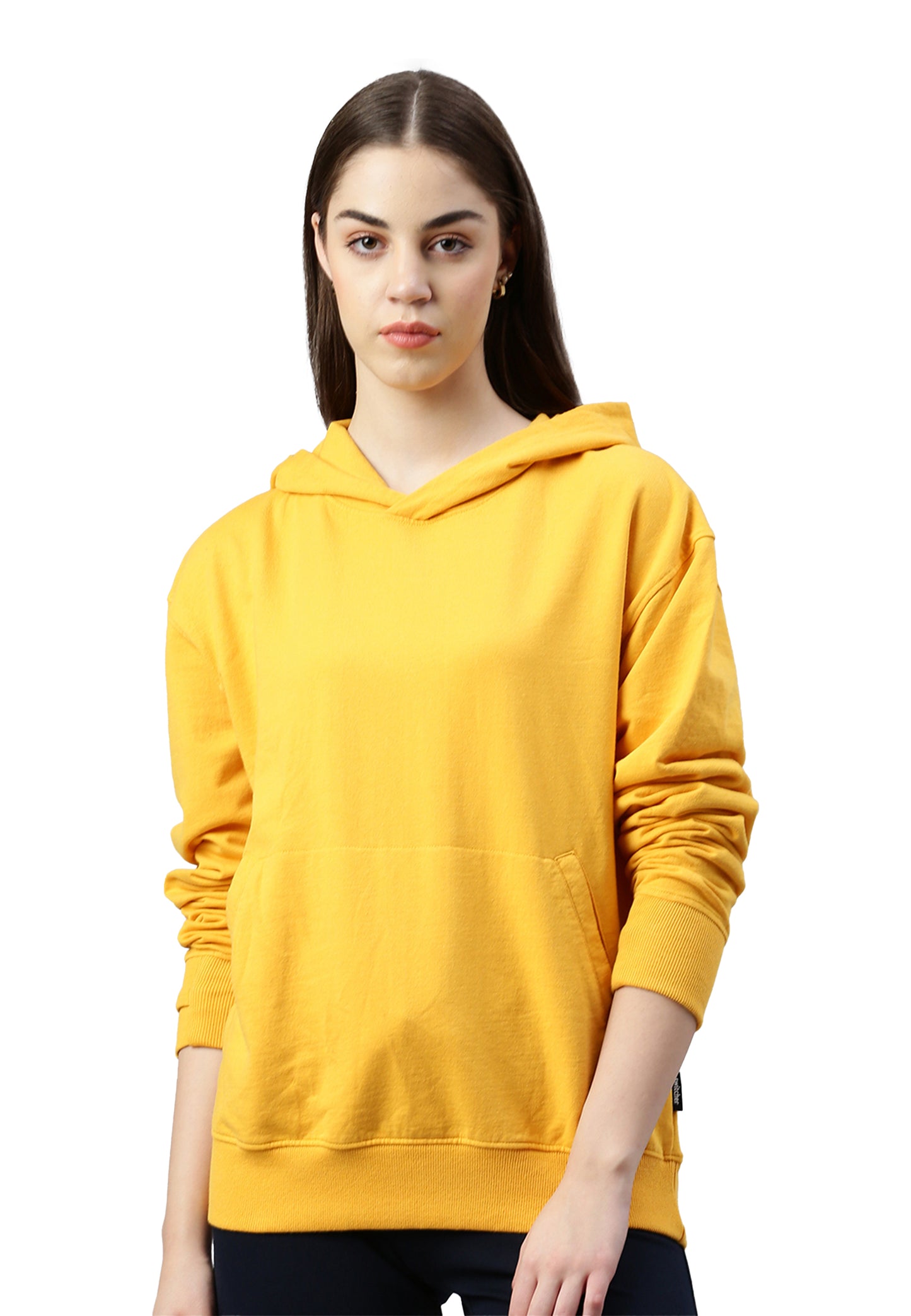 Sweat-shirt à capuche Lady skylar color/532 moutarde