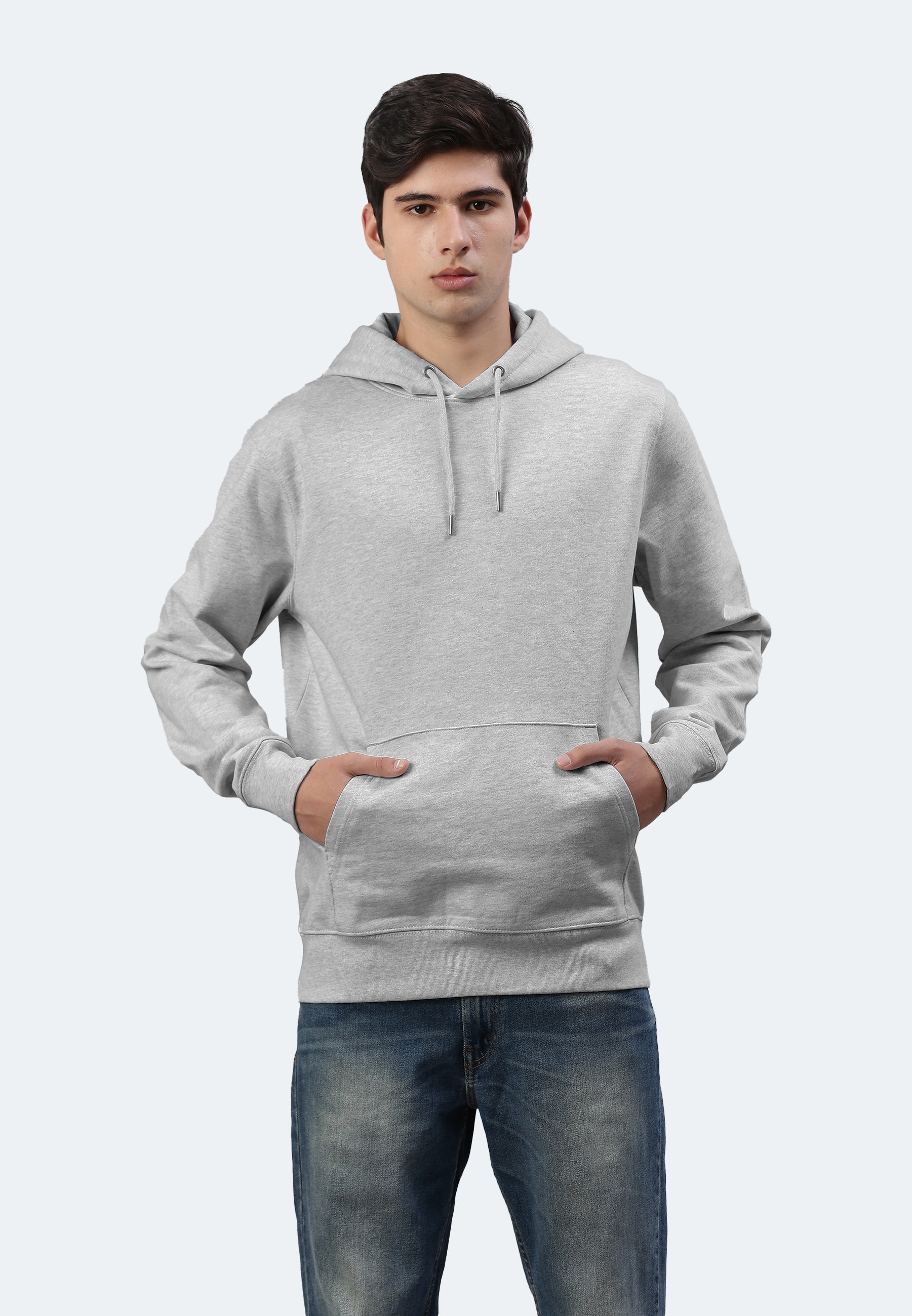 Sweat-shirt à capuche homme soho color/42 gris chine