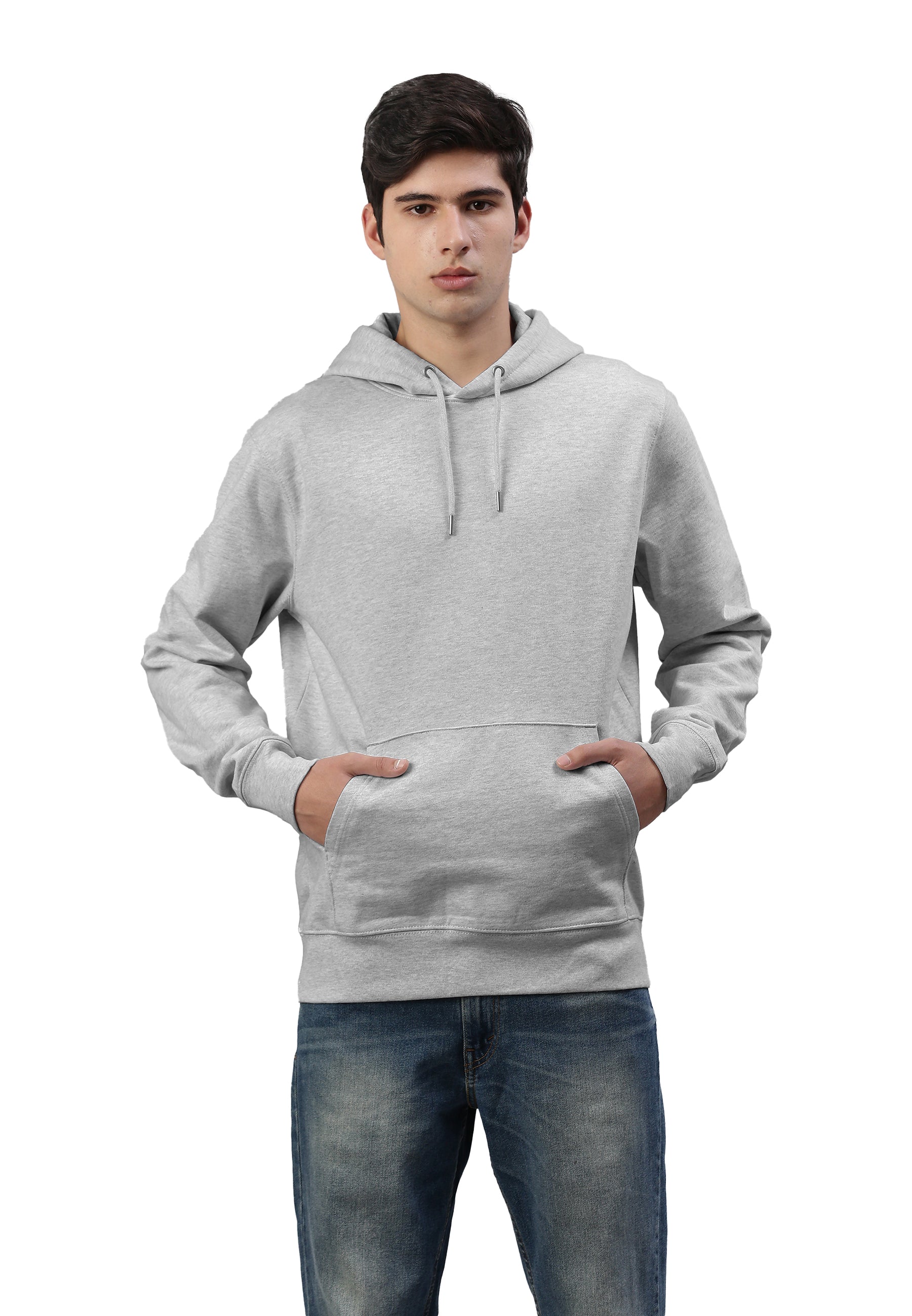 Sweat-shirt à capuche homme soho color/42 gris chine