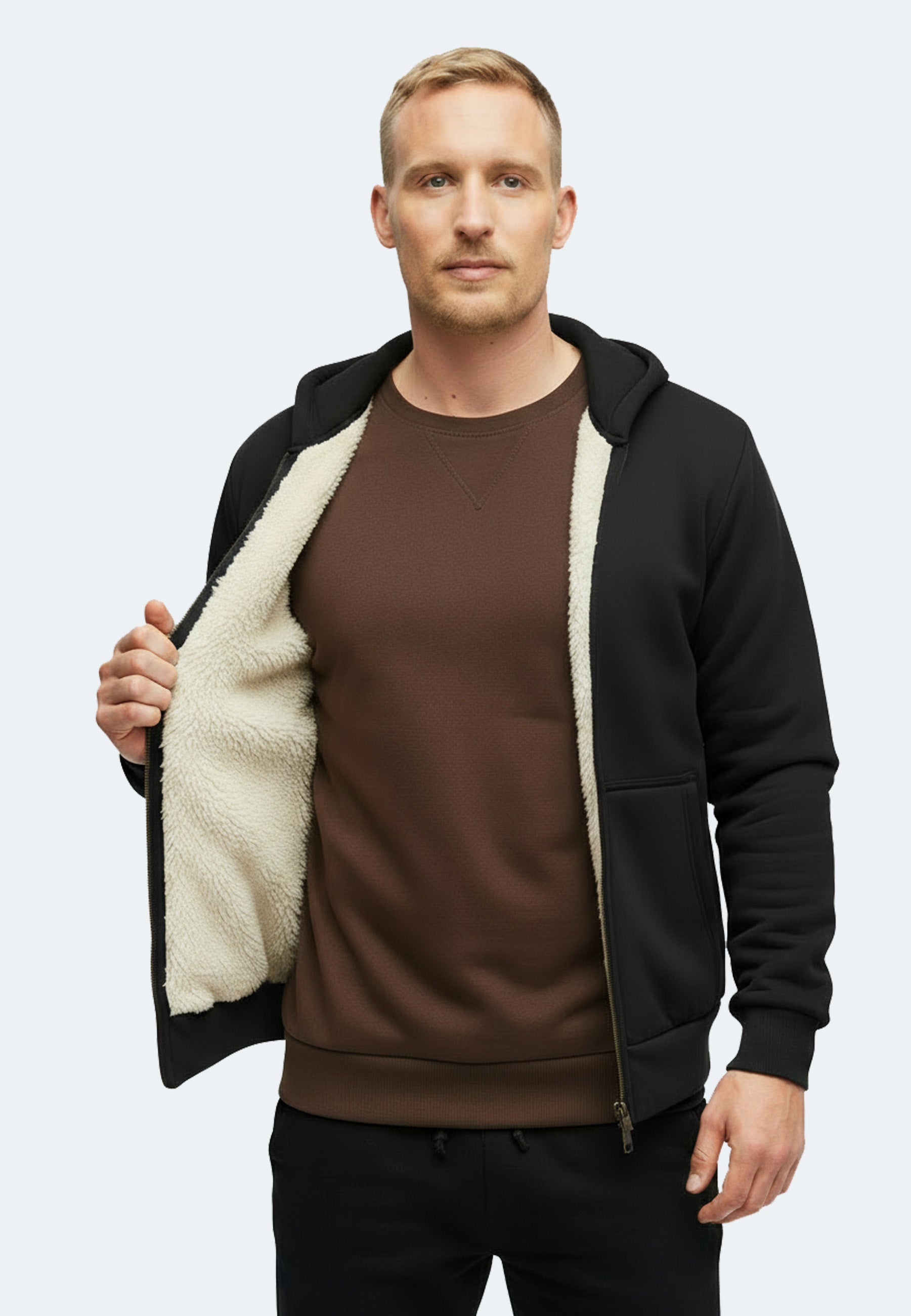 Switcher Sherpa Hoodie verbier color/40 noir