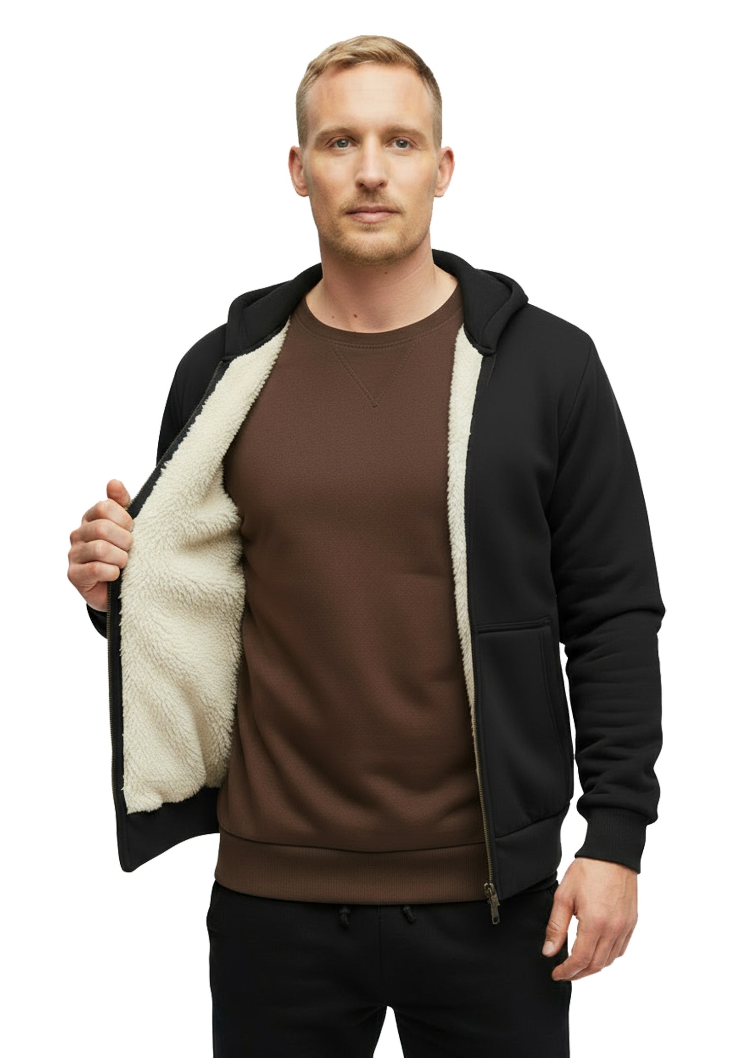 Switcher Sherpa Hoodie verbier color/40 noir