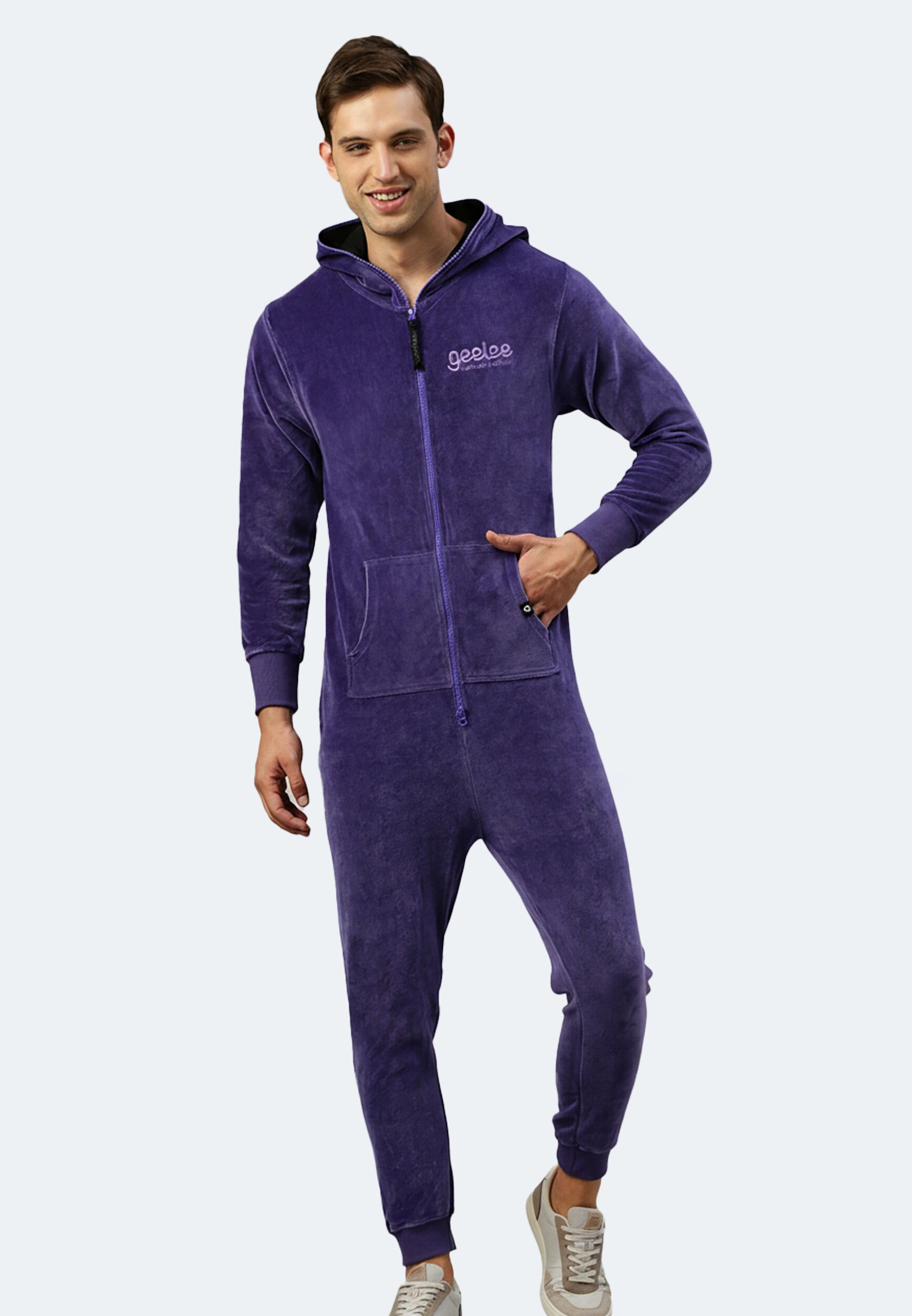 Switcher jumpsuit geeleevelvet color/734 violine