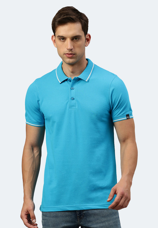 Polo contrasté avec élasthanne Ben