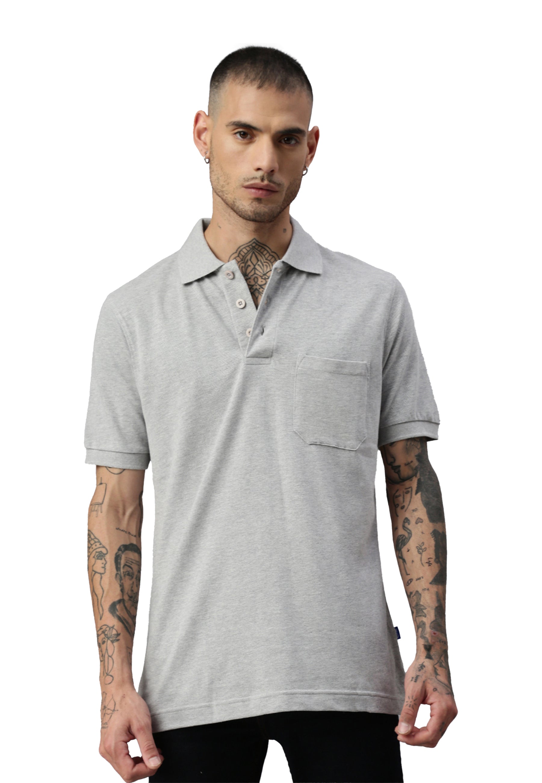 Switcher pocket polo whale color/gris chine