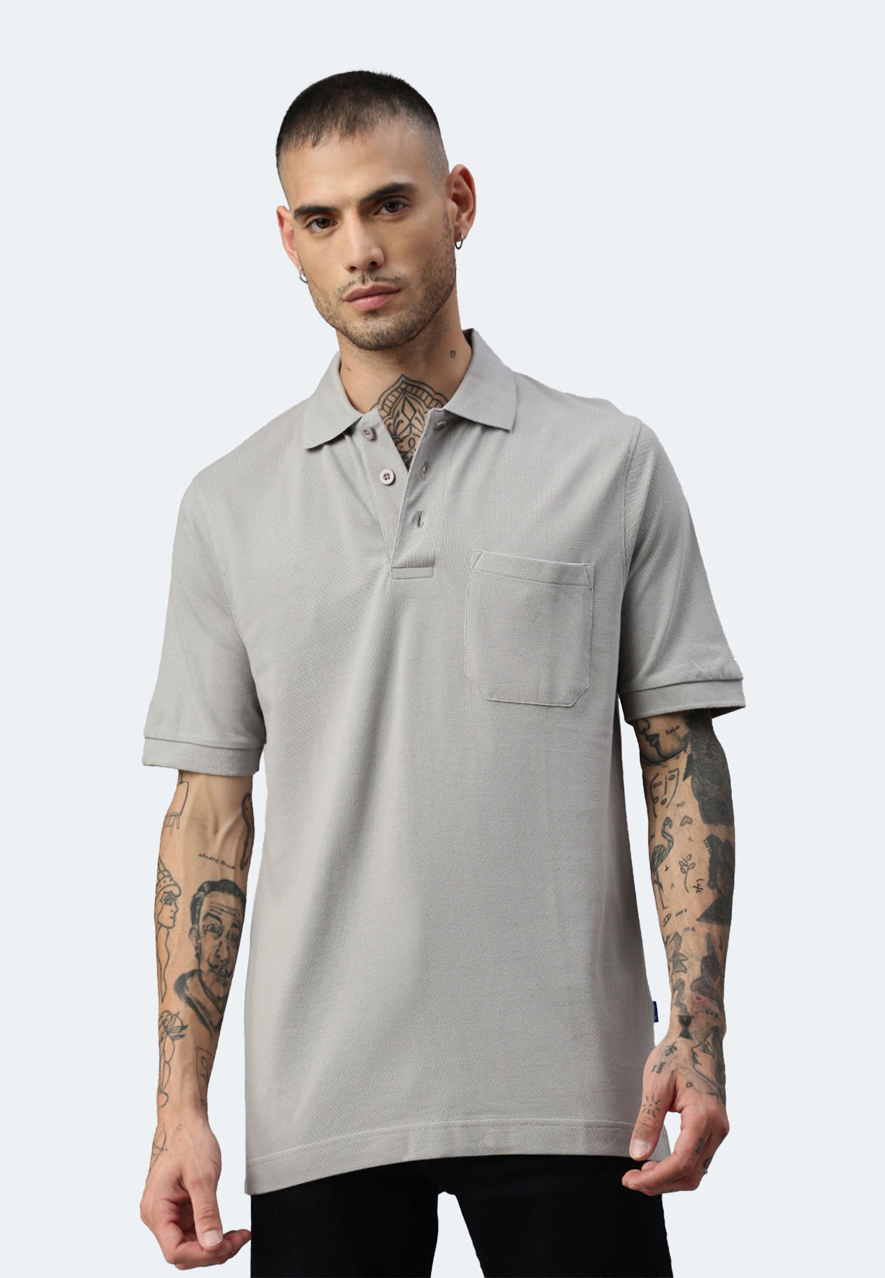 Switcher pocket polo whale color/gris fonce