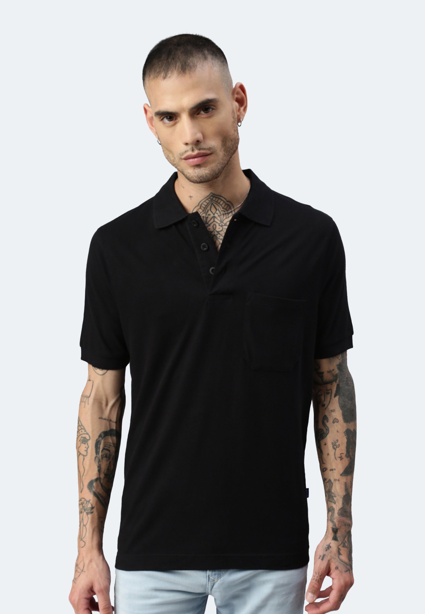 Switcher pocket polo whale color/noir