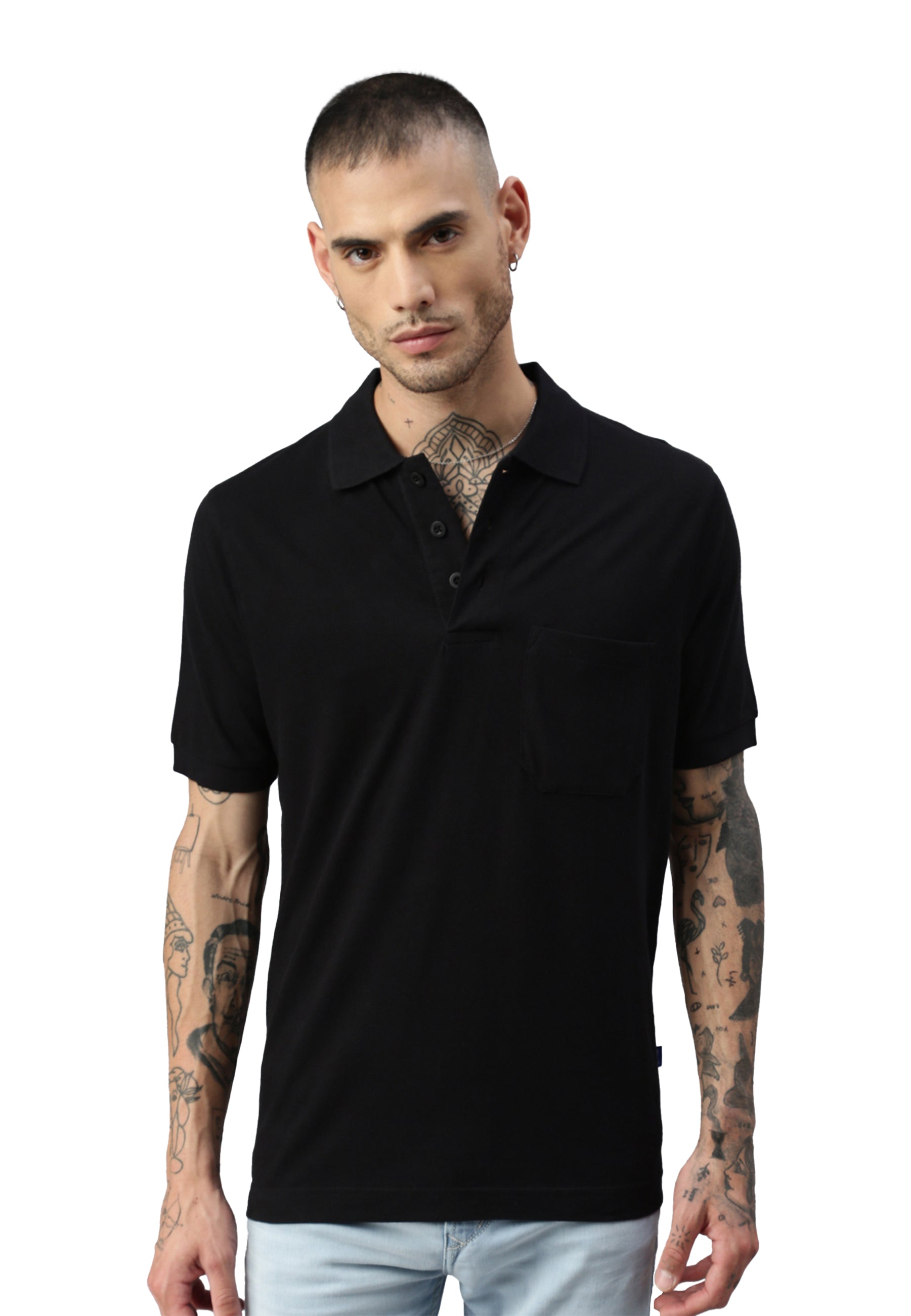 Switcher pocket polo whale color/noir