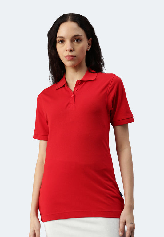 Switcher polo Lady whale color/10 rouge