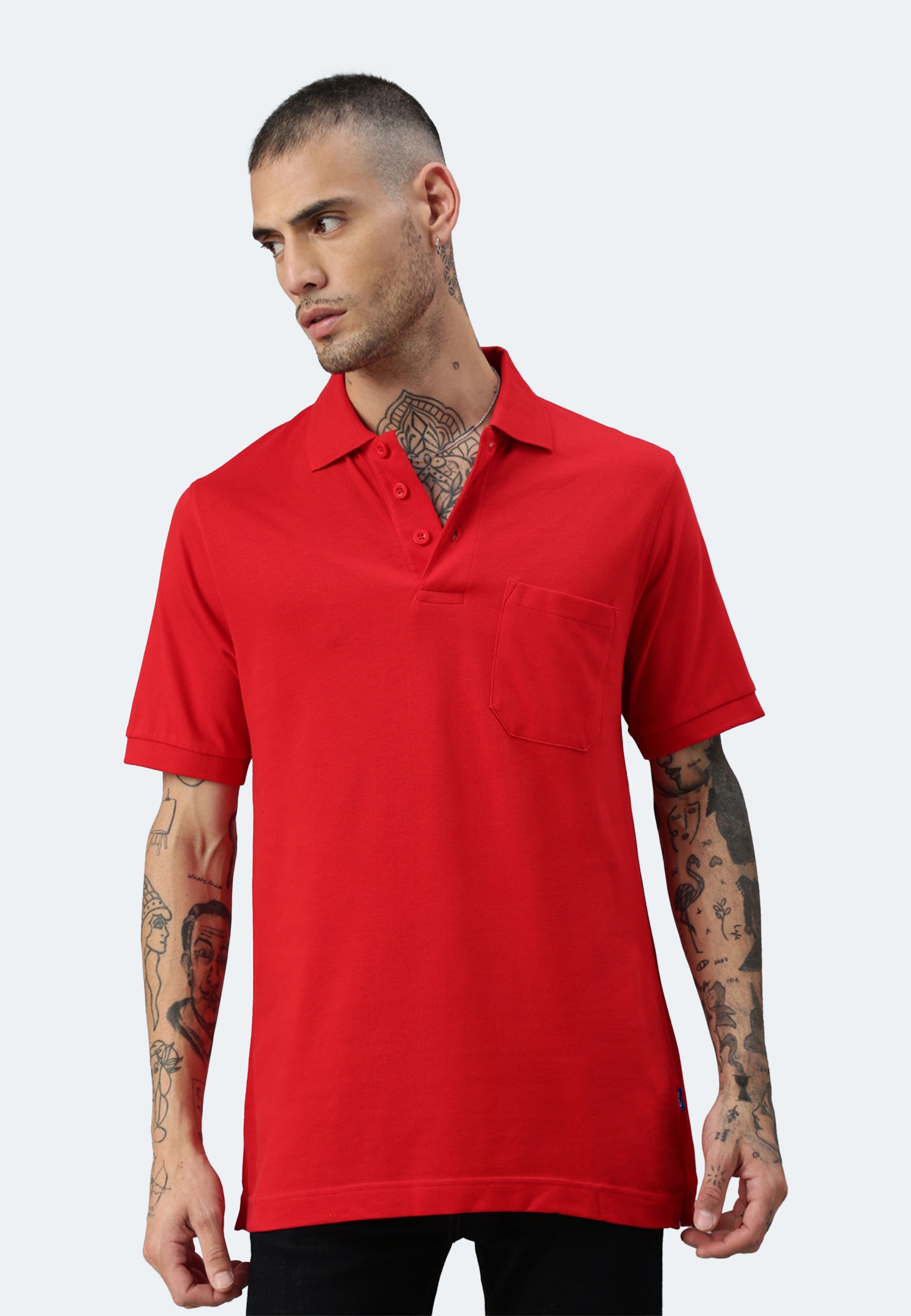 Switcher pocket polo whale color/rouge