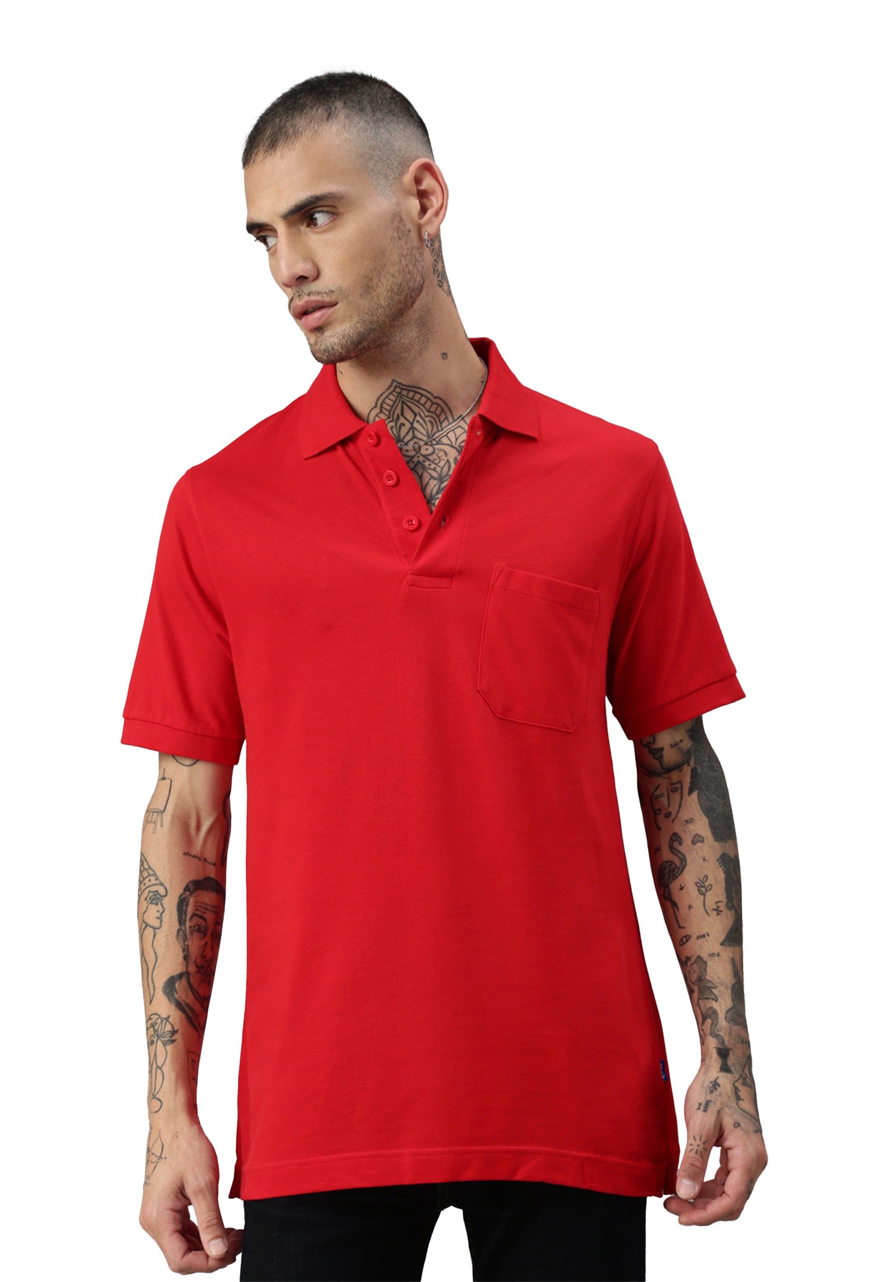 Switcher pocket polo whale color/rouge