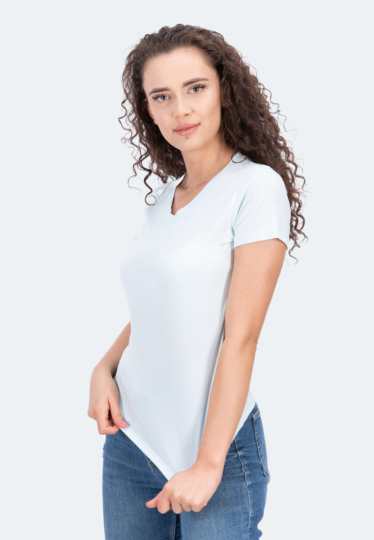 T-shirt stretch col V Giorgia