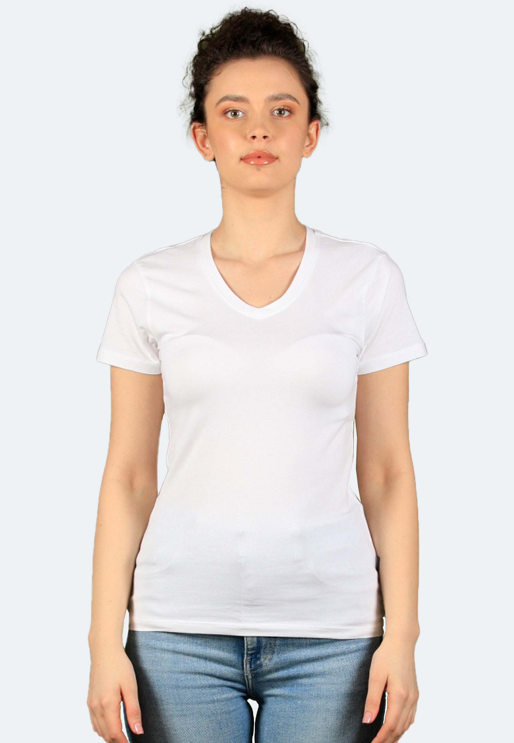 Lot de 2 t-shirts stretch col V Giorgia