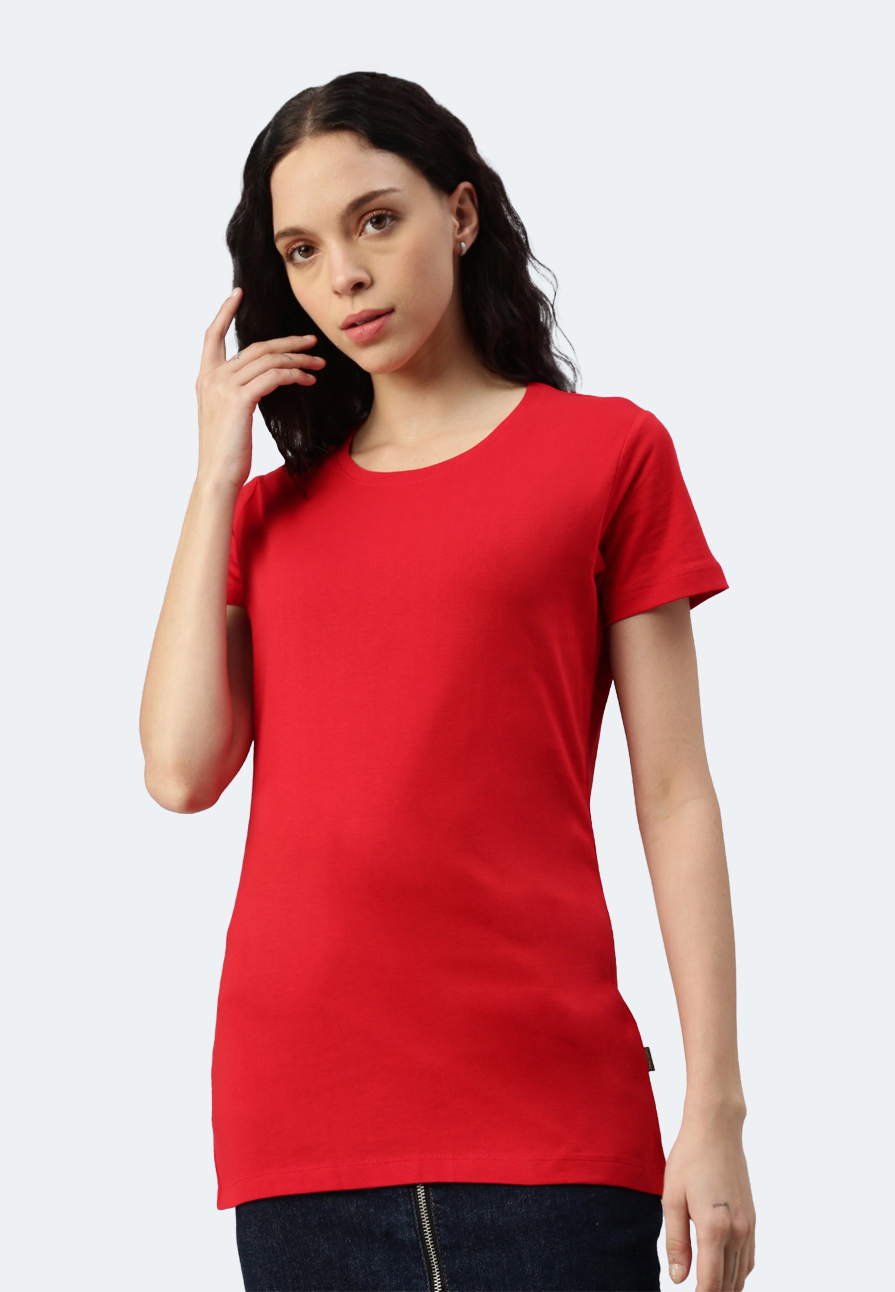 T-shirt Switcher lady gaia color/10 rouge