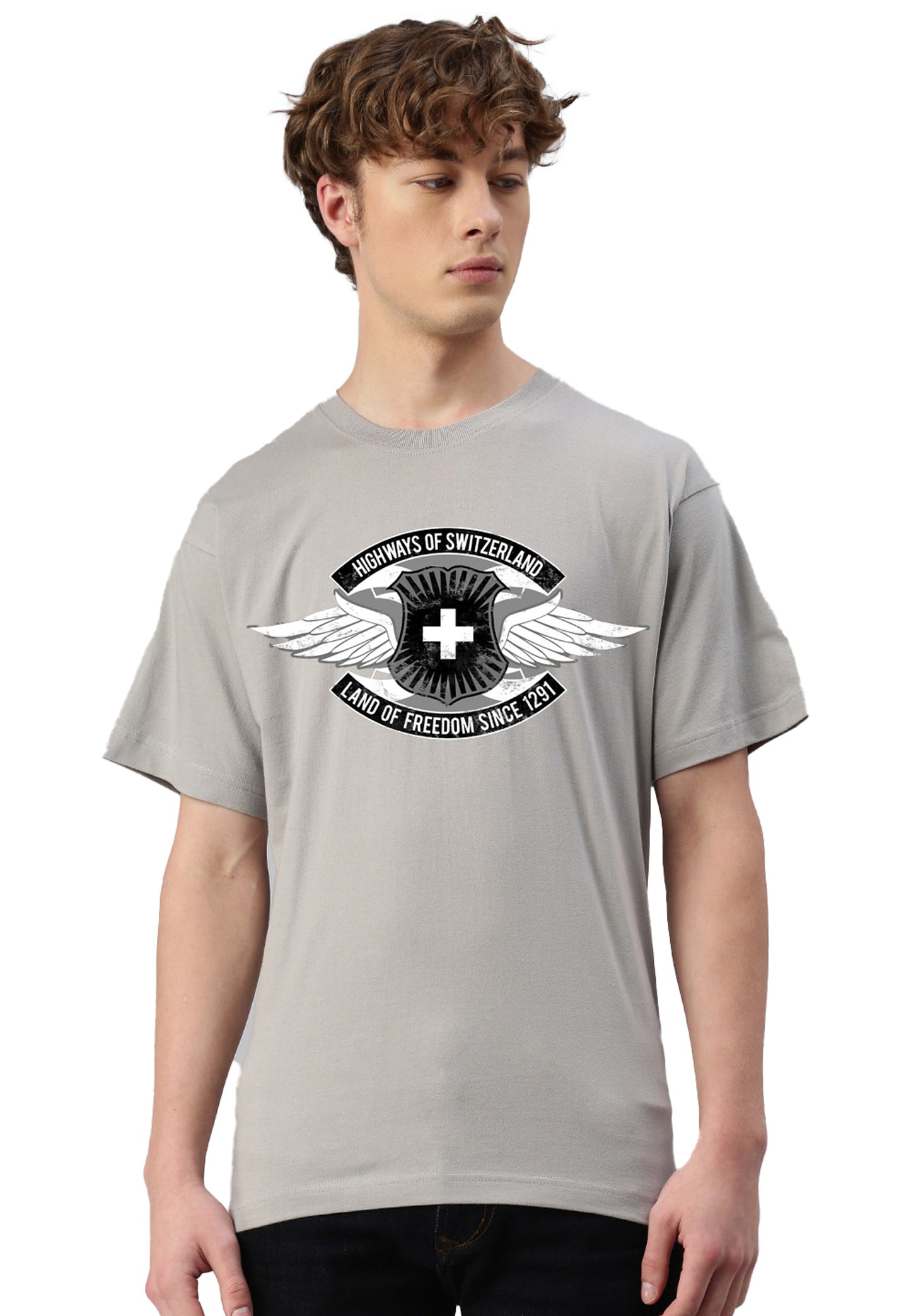 Chemise Switcher Highways of Switzerland color/402 gris fonce