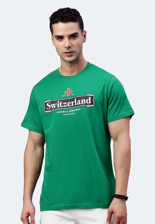 Switcher shirt switzerland beer color/31 green