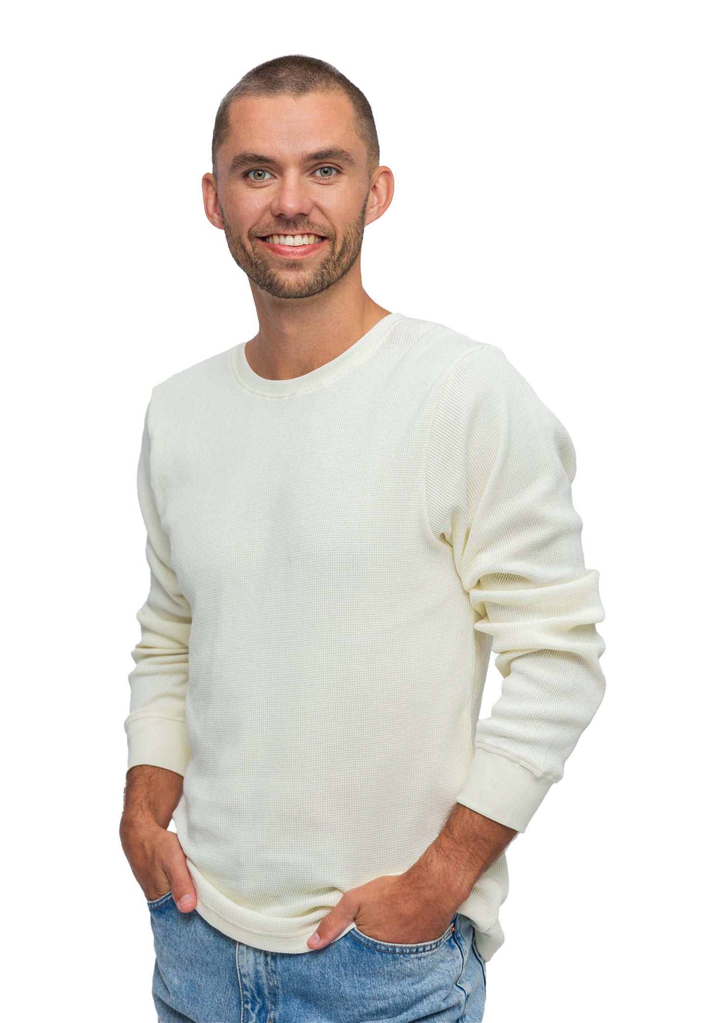 Switcher sweatshirt homme manuel color/601 blanc casse