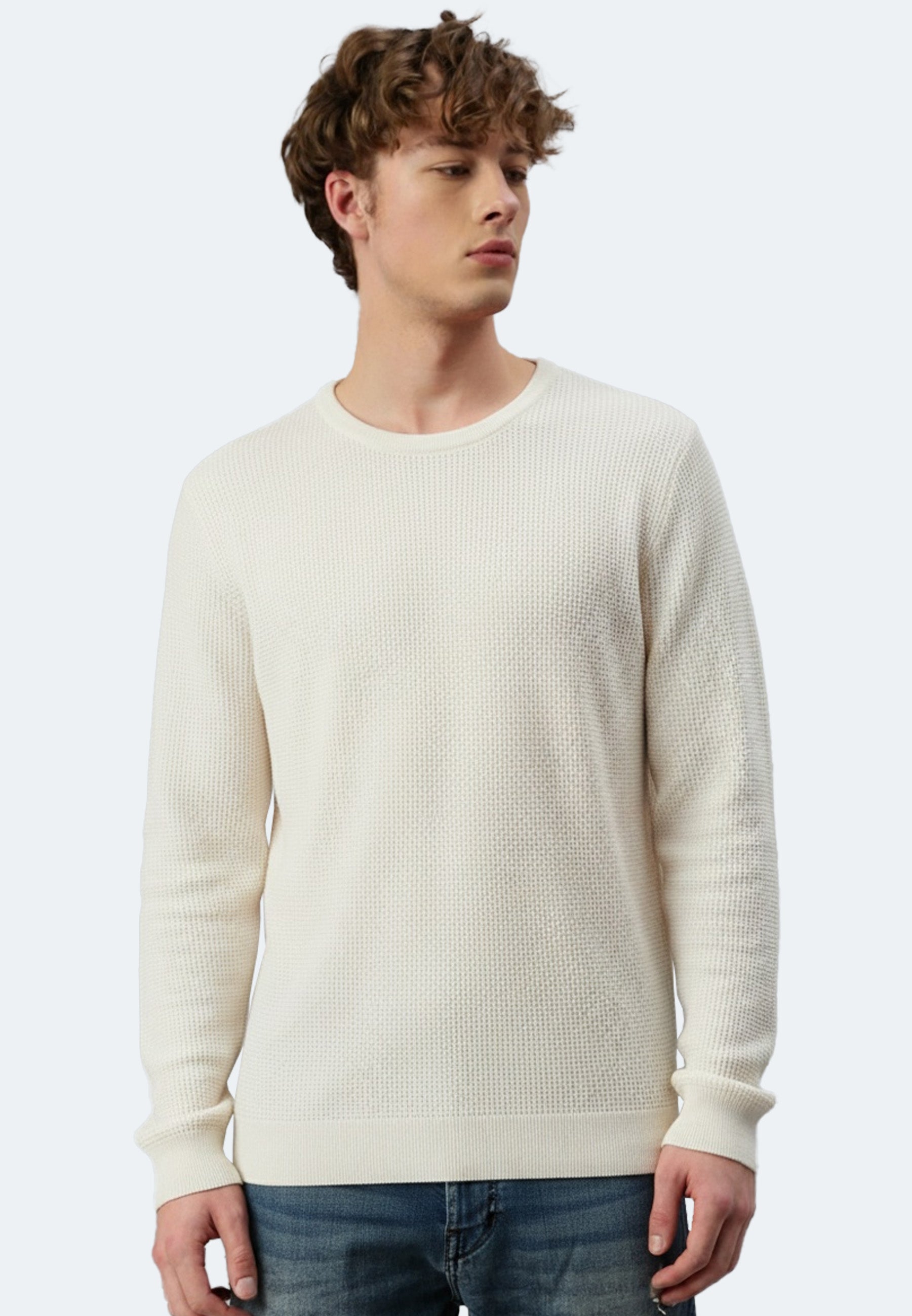 Switcher sweatshirt homme manuel color/601 blanc casse