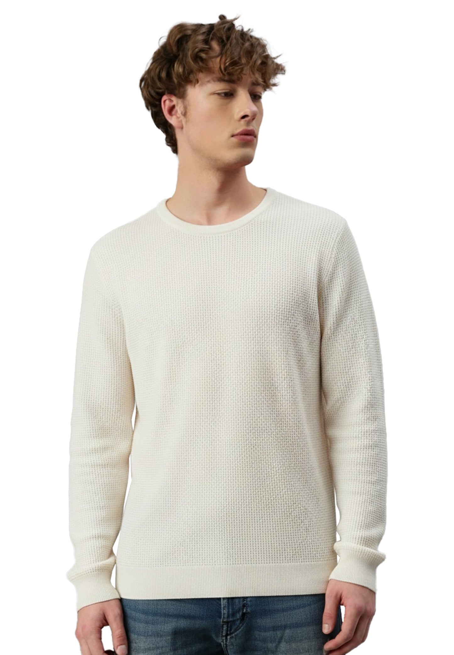 Switcher sweatshirt homme manuel color/601 blanc casse