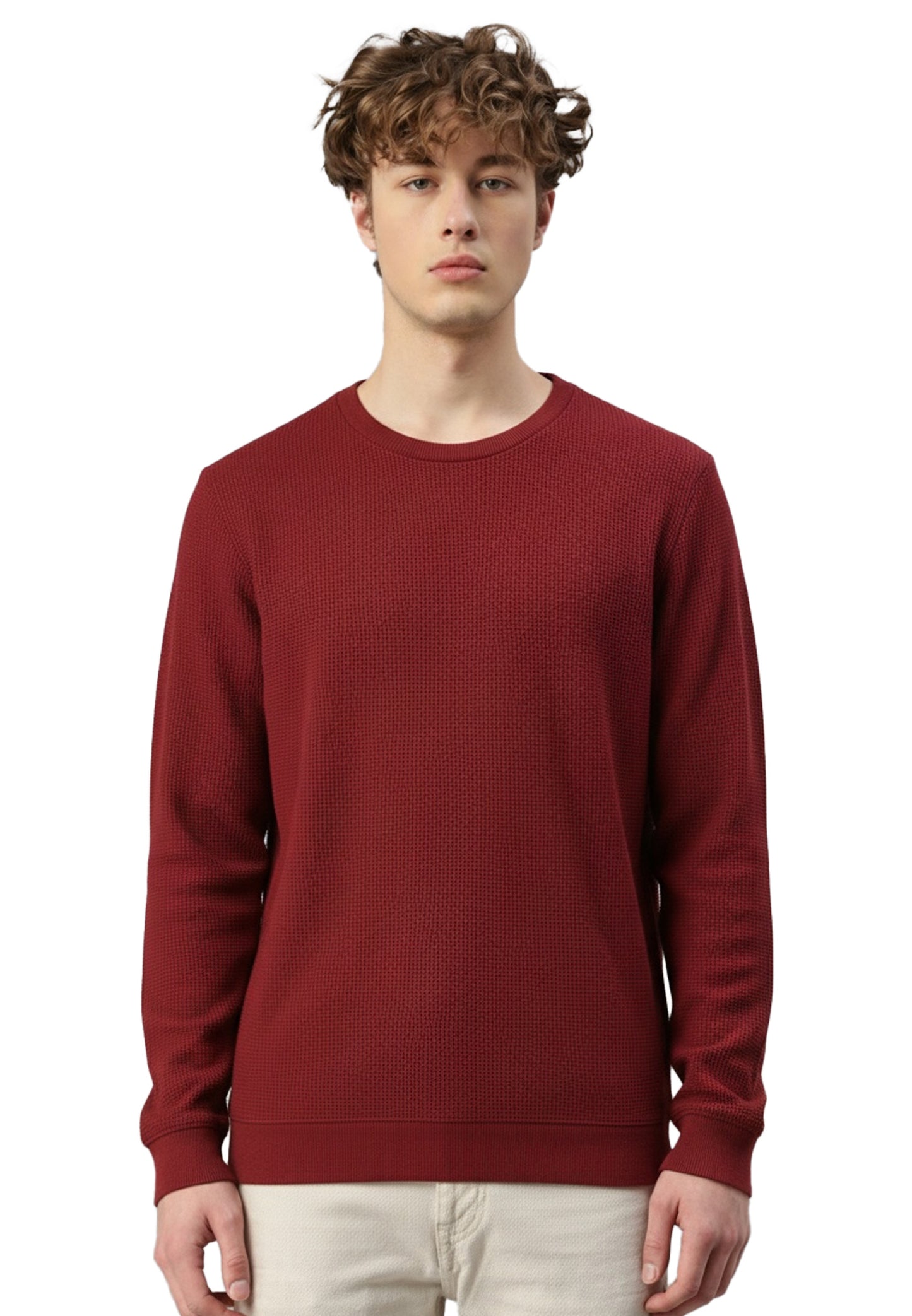 Switcher sweatshirt homme manuel color/158 bourgogne