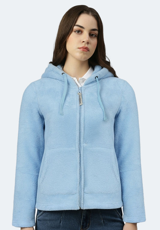 Hoodie douillet pour femmes en polaire 100 % polyester recyclé