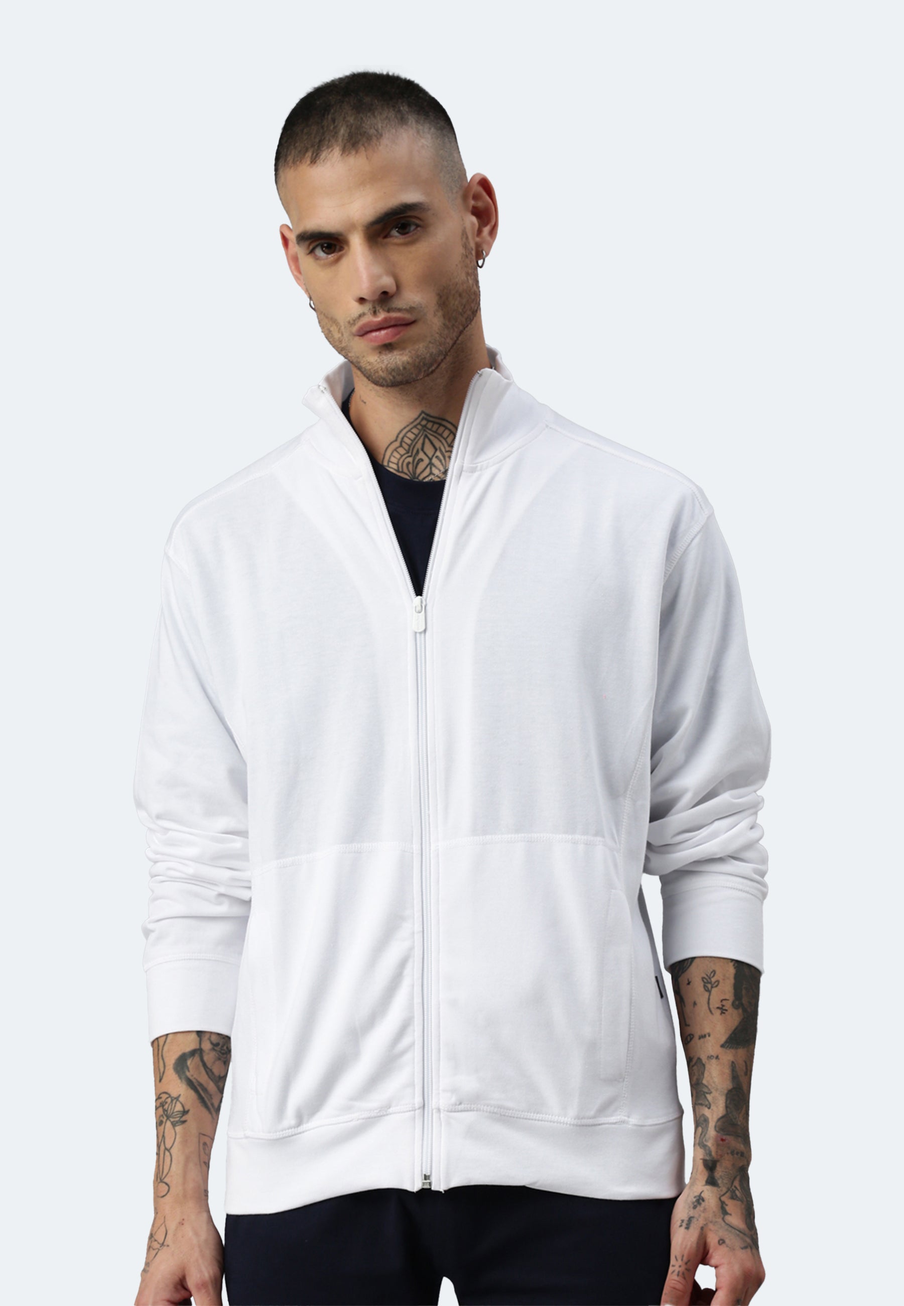 Veste zip Switcher hommes dallas couleur/blanc