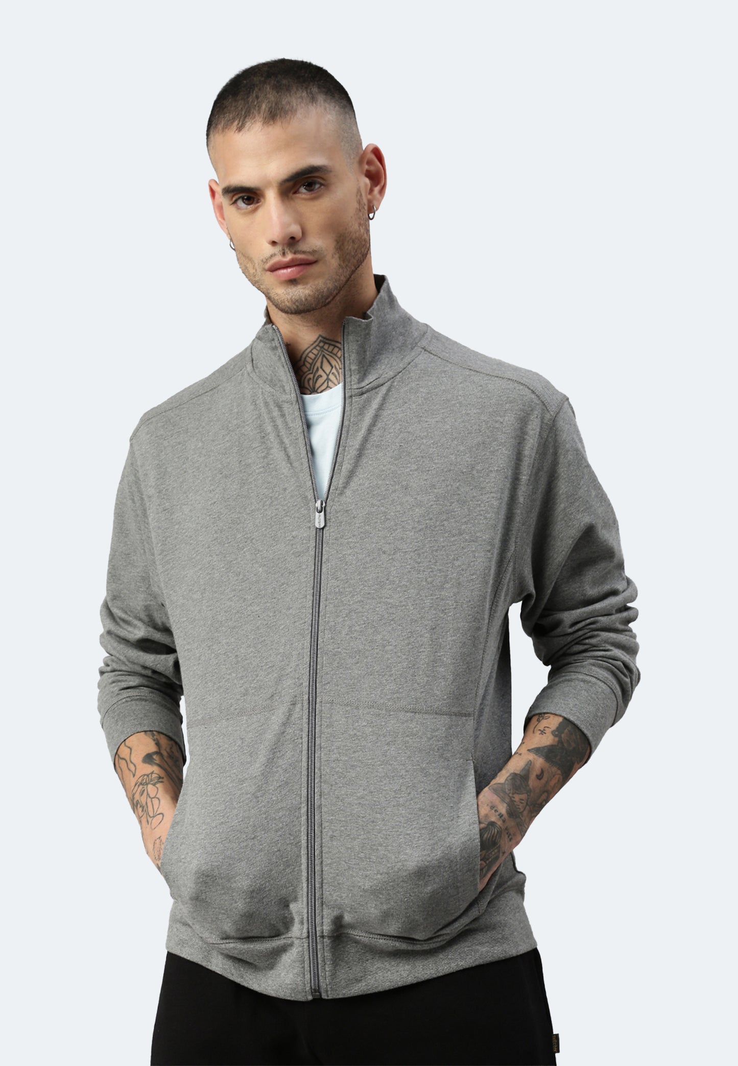 Veste zippée Switcher hommes dallas color/672 ebony chine