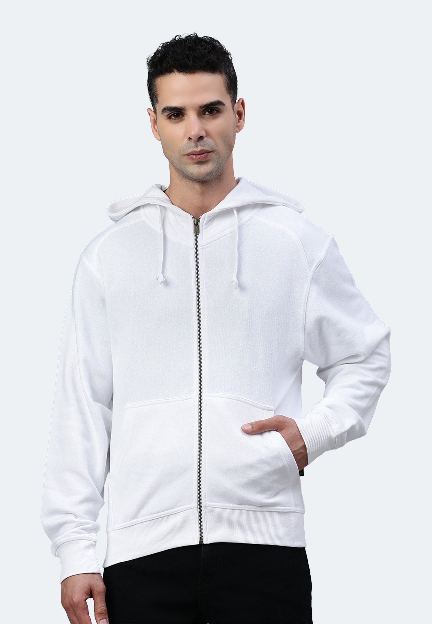 Sweat à capuche zippé Switcher hommes miami color/blanc