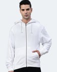 Sweat à capuche zippé Switcher hommes miami color/blanc