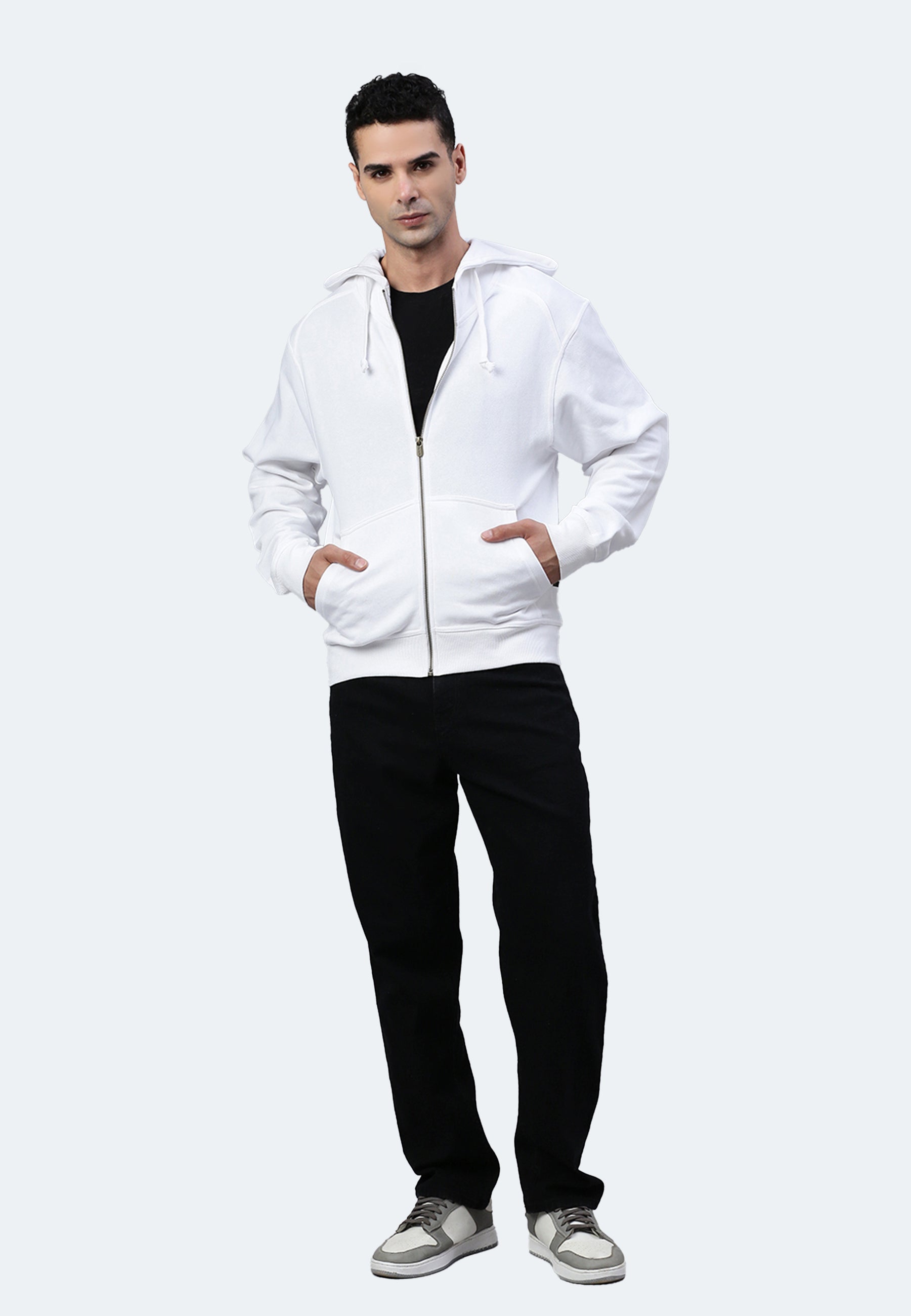 Sweat à capuche zippé Switcher hommes miami color/blanc