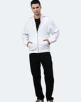 Sweat à capuche zippé Switcher hommes miami color/blanc