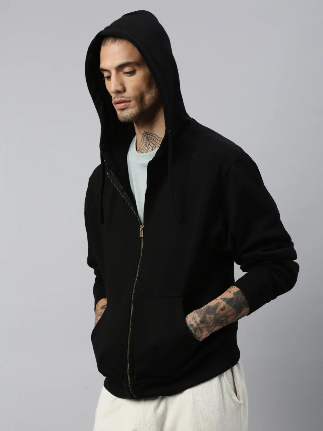 homme-miami-coton-polyester-zip-hoodie-noir-zoomin_2