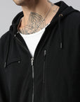 homme-moleson-recyclé-coton-polyester-zip-hoodie-noir-front