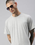 T-shirt oversize en coton et polyester Whale pour homme Blanc Front