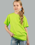 T-shirt enfant bio GOTS Baolino-limette-switcher