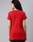 lady-gaia-femme-bio-fairtrade-t-shirt-col rond-rouge-avant