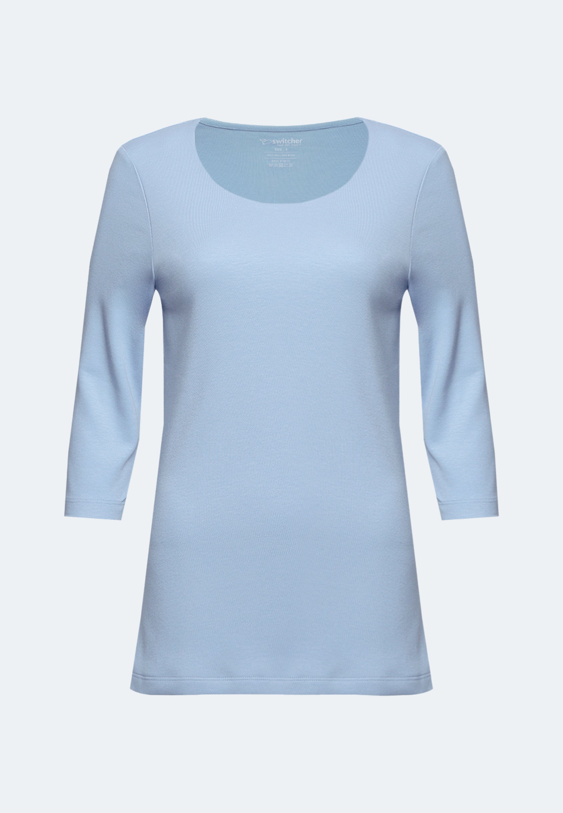 Yasmin T-shirt basique femme manches 3/4