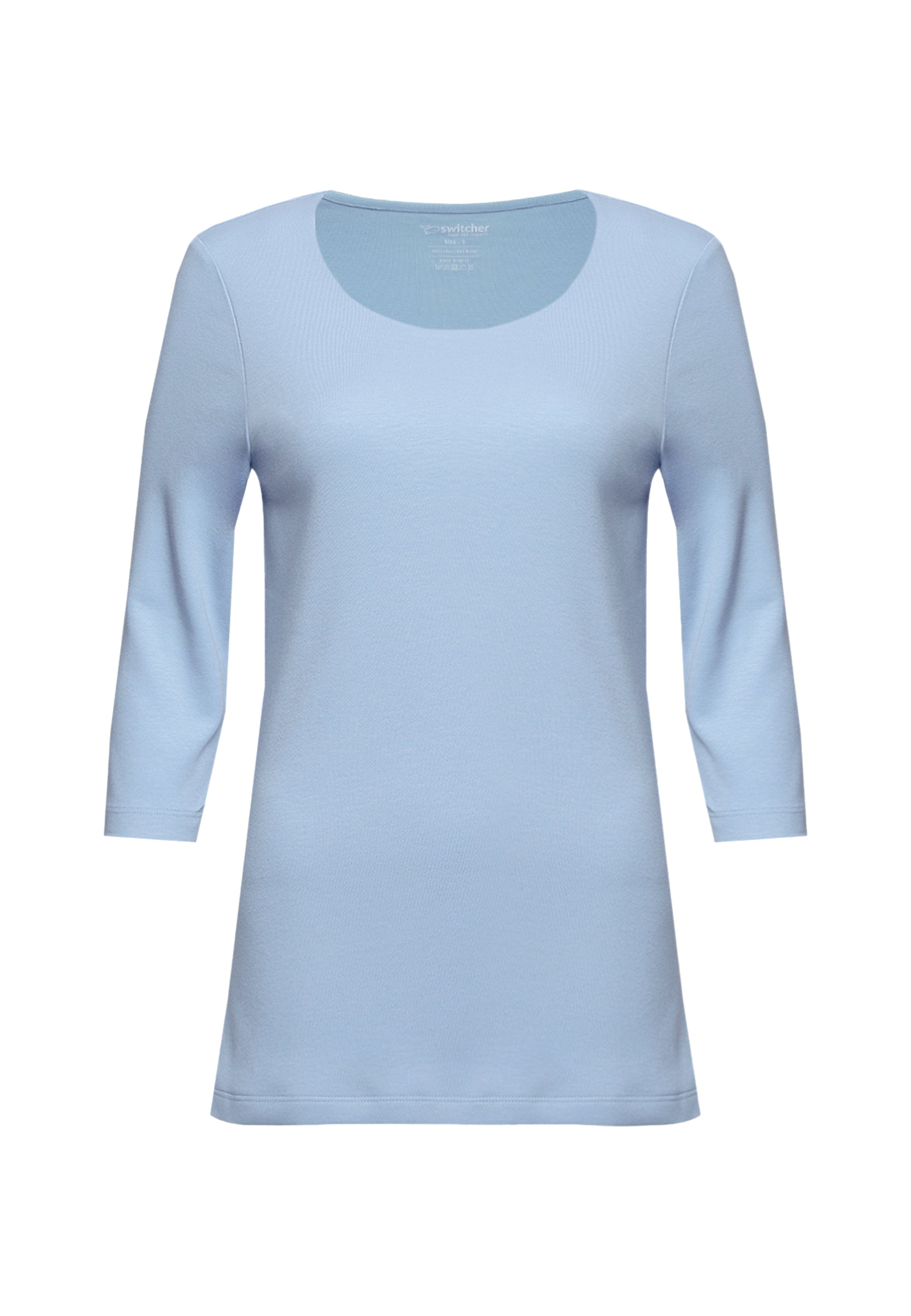 Yasmin T-shirt basique femme manches 3/4