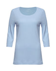 Yasmin T-shirt basique femme manches 3/4