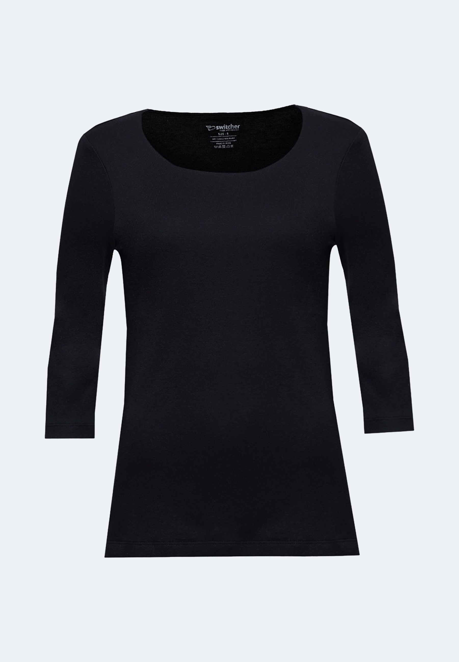 Yasmin T-shirt basique femme manches 3/4