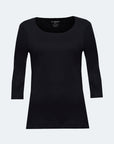 Yasmin T-shirt basique femme manches 3/4