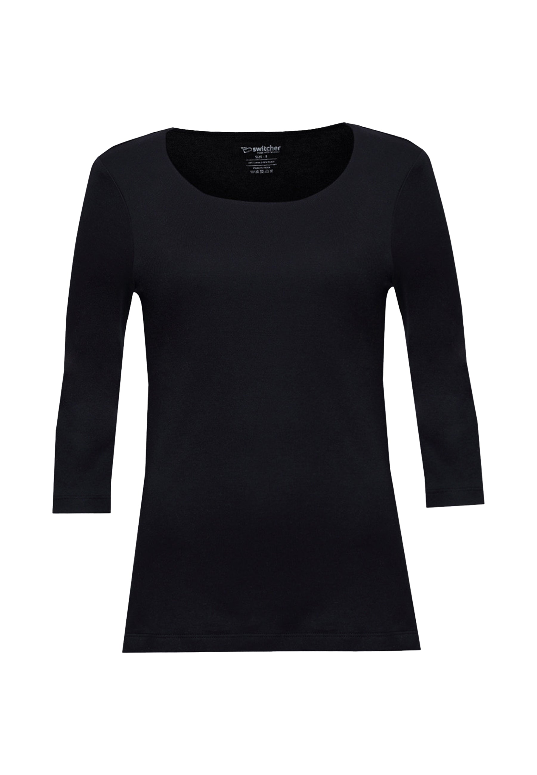 Yasmin T-shirt basique femme manches 3/4