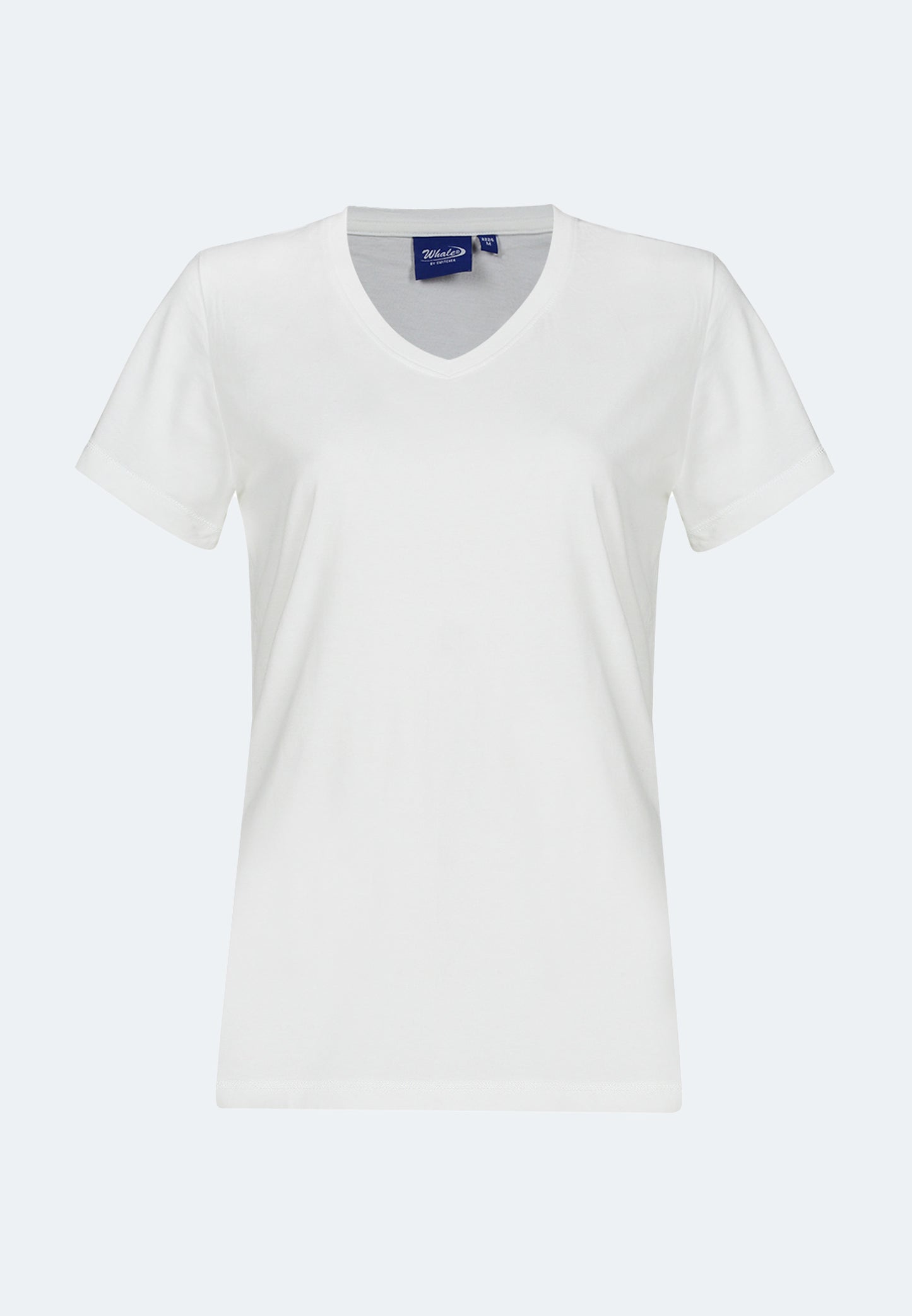 T-shirt femme col V Baleine