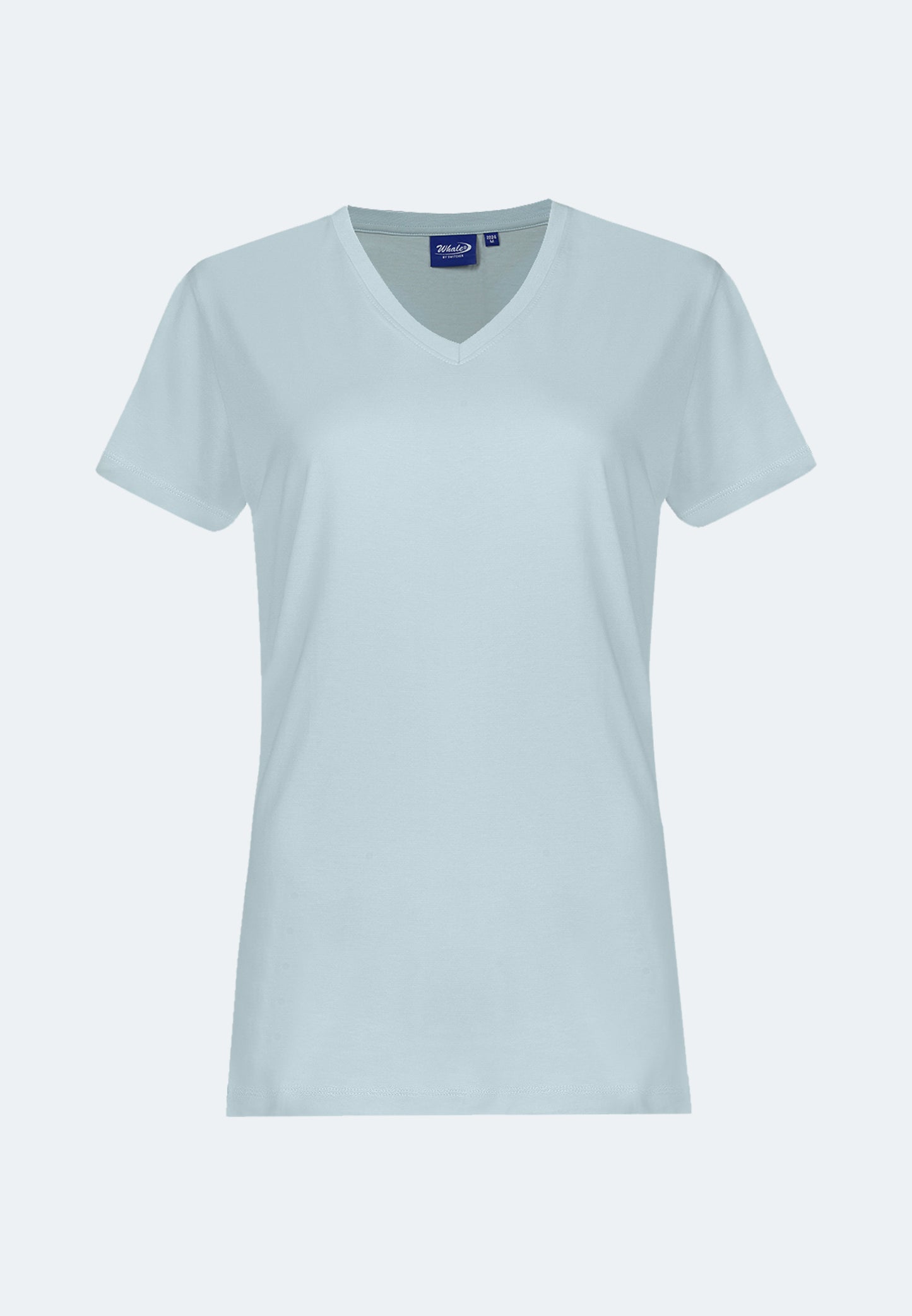 T-shirt femme col V Baleine