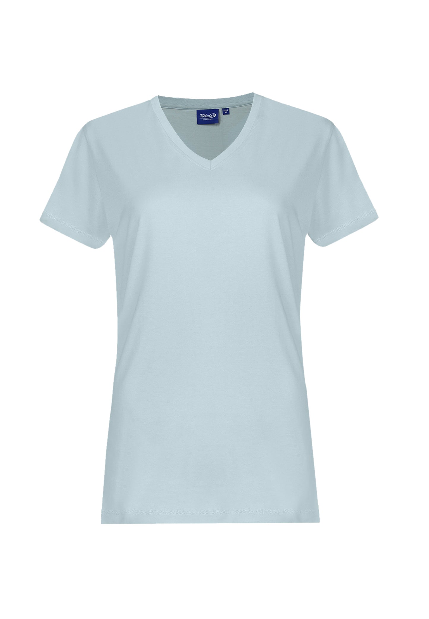 T-shirt femme col V Baleine