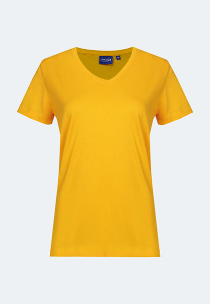 T-shirt femme col V Baleine