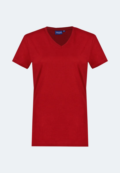 T-shirt femme col V Baleine