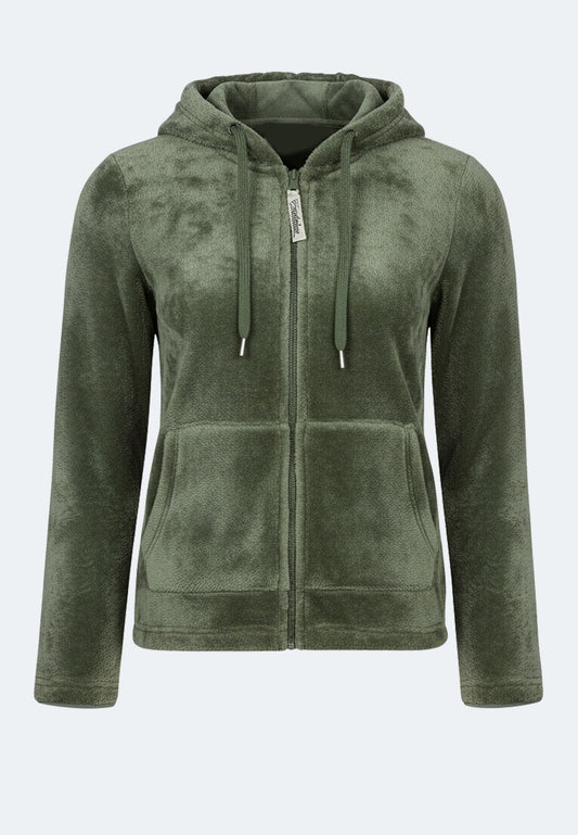 Hoodie douillet pour femmes en polaire 100 % polyester recyclé