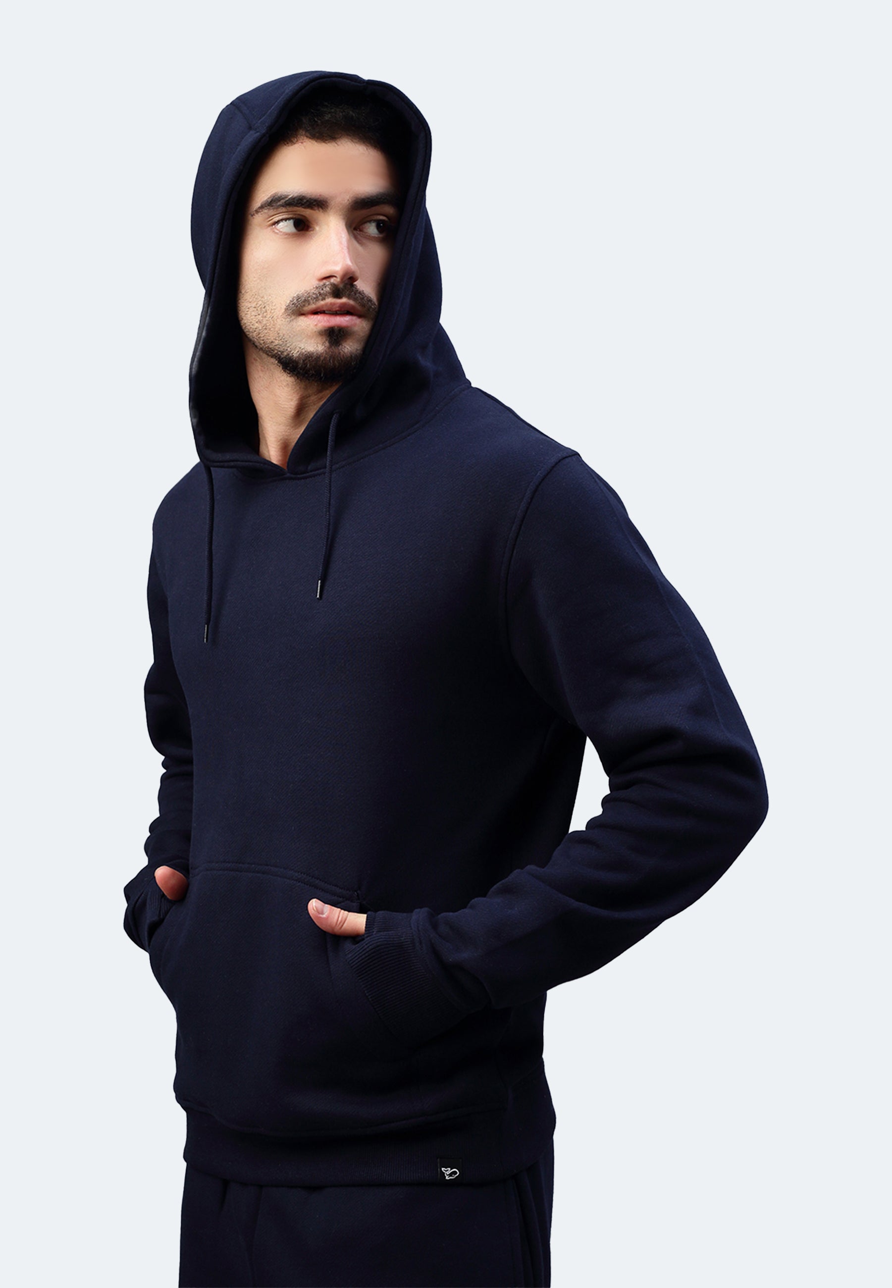 Sweat à capuche Switcher homme couleur casablanca/marine
