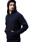 Sweat à capuche Switcher homme couleur casablanca/marine