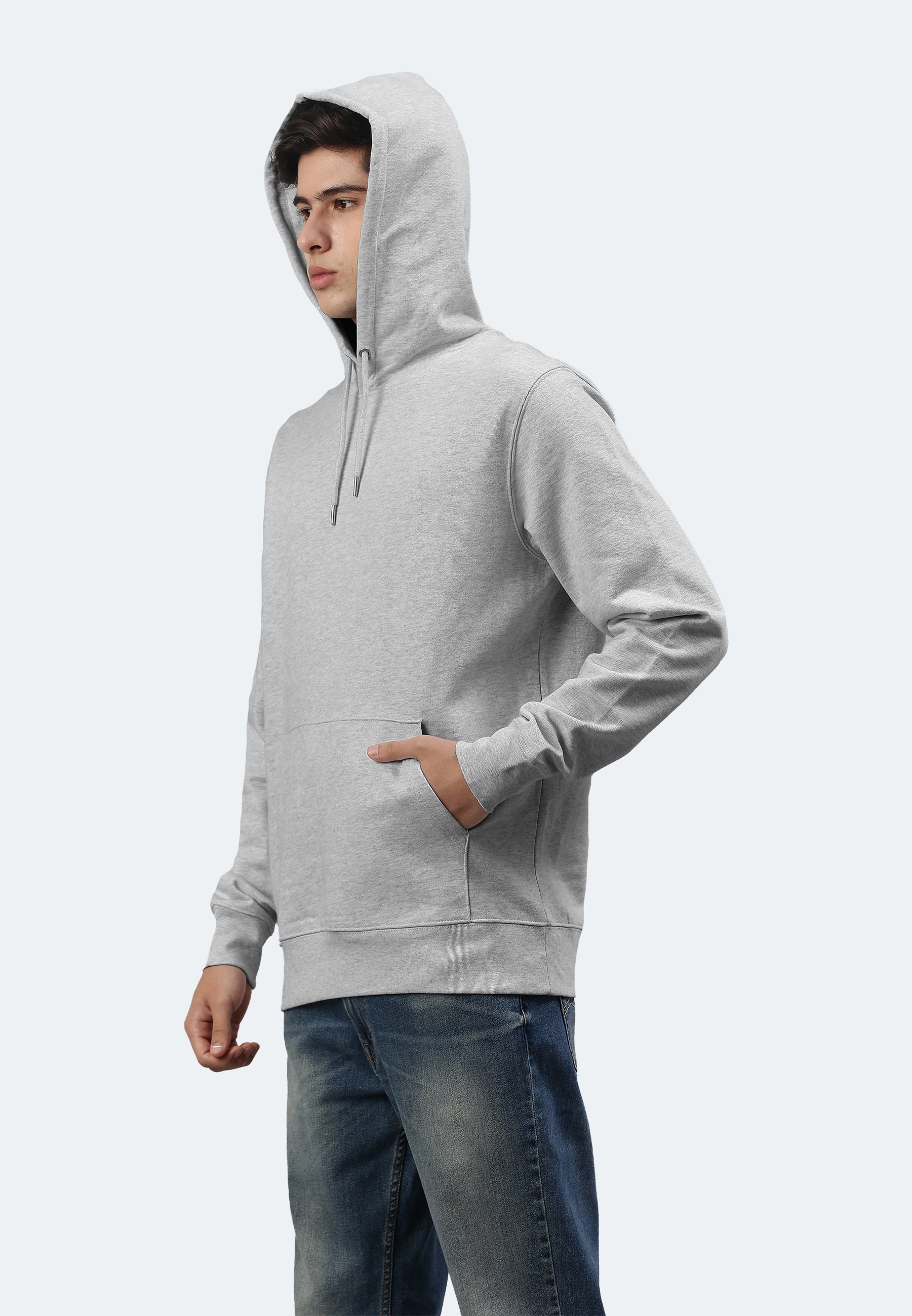 Sweat-shirt à capuche homme soho color/42 gris chine